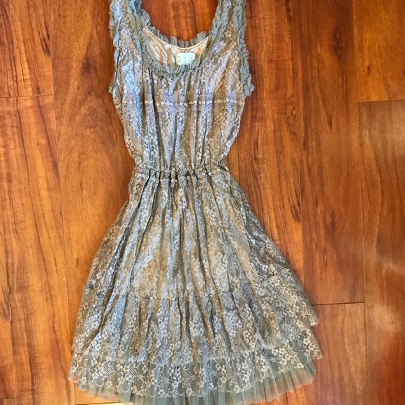 213 Dresses & Skirts - 213 slate green dress. Size small